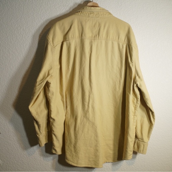 C.E. Schmidt Workwear Shirt Button Down Dijon Mustard 100% Cotton Heavy Duty 3XL - Picture 6 of 9